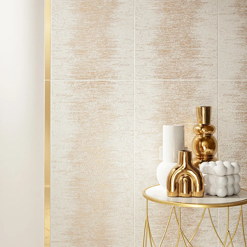 Piesa decorativa texturata Stardust White, 89.8x32.8, alb, finisaj lucios [2]