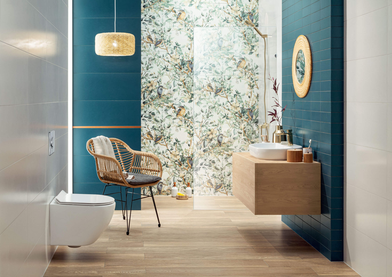 Piesa decorativa Perla Birds 4 bucati, 149.8x59.8, multicolor, finisaj mat [3]