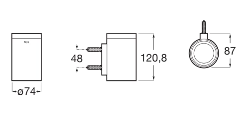 Suport suspendat periute de dinti Hotels, A817595C40, negru, mat [3]