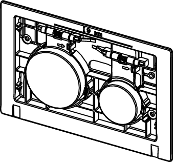Unitate de acționare TECEloop pentru WC, 9240663, butoane alb lucios [3]