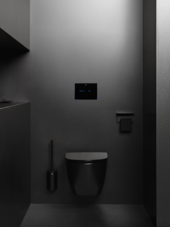 Vas WC Ona suspendat Rimless A346687080, negru, mat [2]