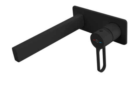 Sanitare - Baterie incastrata lavoar, ZAFFIRO, FD1-ZFR-3PA-22, negru, mat