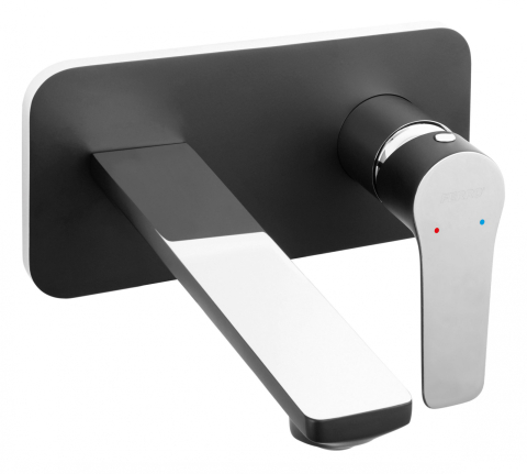 Sanitare - Baterie incastrata lavoar Adore Black, negru/crom BDR3PABLC