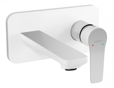 Sanitare - Baterie incastrata lavoar Adore White, alb/crom BDR3PA