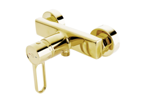 Sanitare - Baterie perete dus, ZAFFIRO, FD1-ZFR-7-55, auriu