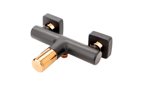 Sanitare - Baterie perete cada/dus ARDESIA, FD1-ARD-7-25, negru-roz auriu