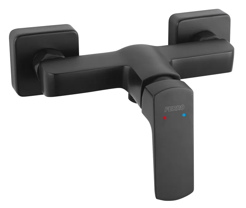 Baterii baie - Baterie perete dus Vitto Black VerdeLine, negru, BVI7VLBL