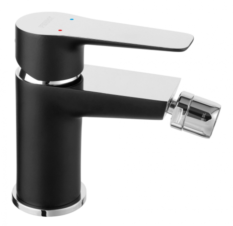 Sanitare - Baterie stativa bideu Adore black, negru/crom BDR6BLC