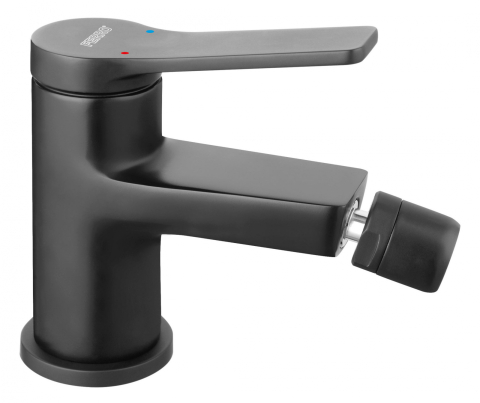 Sanitare - Baterie stativa bideu Stratos Black, negru BSC6BL