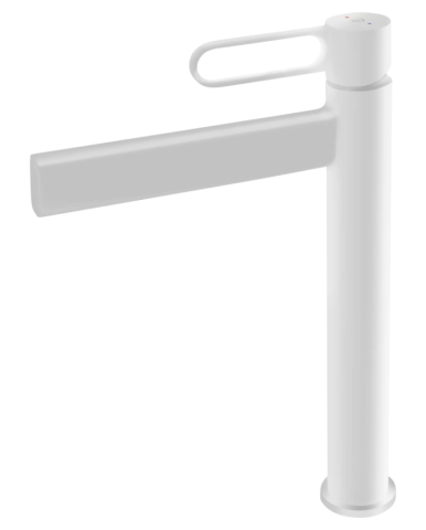 Baterii baie - Baterie stativa lavoar inalta, ZAFFIRO, FD1-ZFR-2L-33, alb, mat