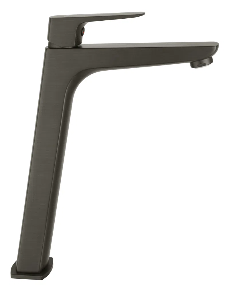 Baterii baie - Baterie stativa lavoar inalta, Vitto Gun Metal VerdeLine, negru, BVI2LVLGM