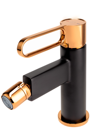 Baterii baie - Baterie stativa bideu ZAFFIRO, FD1-ZFR-6-25, negru-roz auriu