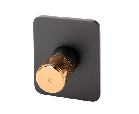 Baterii baie - Baterie incastrata dus ARDESIA, FD1-ARD-7PA-25, negru-roz auriu