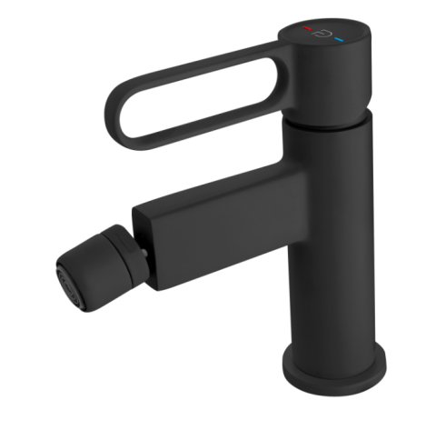 Sanitare - Baterie stativa bideu, ZAFFIRO, FD1-ZFR-6-22, negru, mat