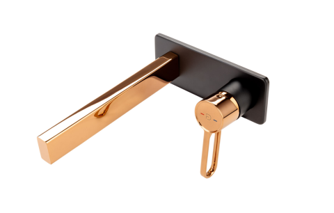 Baterii baie - Baterie incastrata lavoar ZAFFIRO, FD1-ZFR-3PA-25, negru-roz auriu