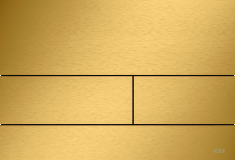 Clapetă metalică pentru WC cu acționare dublă, 9240847, auriu periat