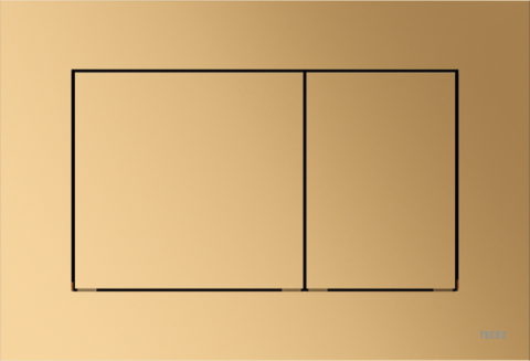 Clapete de acționare - Clapetă metalică pentru WC cu acționare dublă, 9240419, alamă metalizată