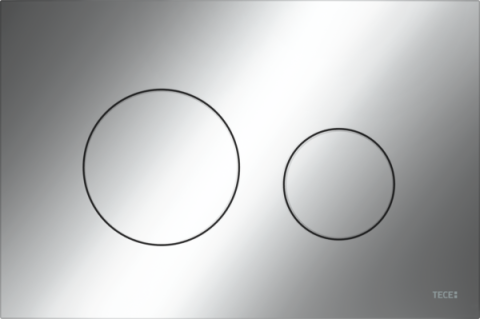 Sanitare - Clapetă pentru WC cu acționare dublă, 9240921, crom lucios