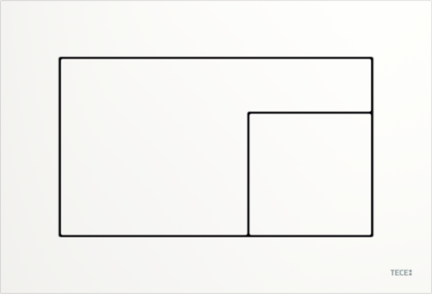 Sanitare - Clapetă pentru WC cu acționare dublă, 9240735, alb