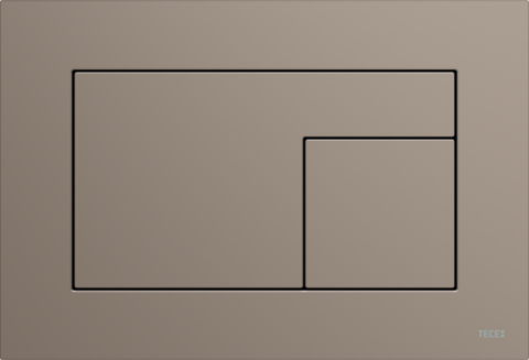 Sanitare - Clapetă pentru WC cu acționare dublă, 9240730, bej-maro