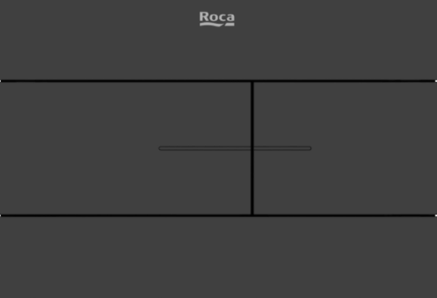 Accesorii - Clapetă WC cu dublă acionare pentru DUPLO S, A890224306, negru, mat