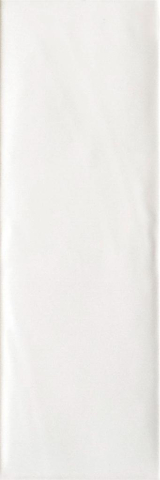 Brick & More - Faianta portelanata Bulevar White 10x30.5, alb, finisaj lucios