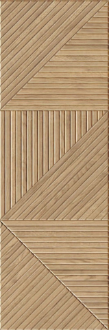 Faianta - Faianta portelanata, Geometric Oak Mat, 40x120 cm, maro, finisaj mat