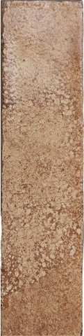 Brick & More - Faianta portelanata tip beton, Oken Ochre 7.5x30, caramiziu, finisaj lucios