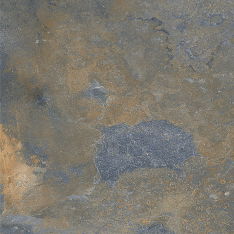 Brick & More - Faianta portelanata tip piatra, Sinai Blue Mat Antislip 15x15, albastru, finisaj mat