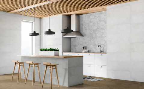 Faianta rectificata tip ciment, London Gris 30x90 cm, gri, finisaj mat [3]