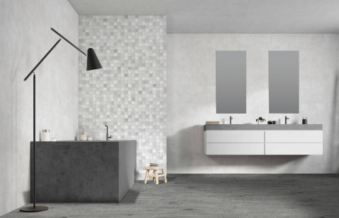 Faianta rectificata tip piatra, London Decor Lontano Gris 30x90 cm, gri, finisaj mat [3]