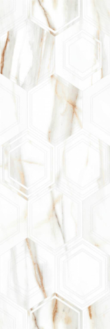 Faianta rectificata tip marmura, Ardenza Hexa Mat 30x90, alb, finisaj mat [2]