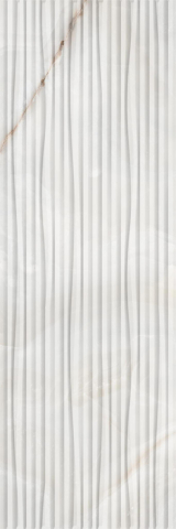 Faianta - Faianta rectificata tip marmura, Quartz Gris Decor Sea 30x90 cm, gri, finisaj mat