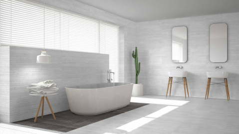 Faianta rectificata tip marmura, Toscana Line Gris 25x50 cm, gri, finisaj mat [3]