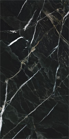 Faianta - Faianta rectificata tip marmura, Vertus Black 4941, 30X60cm, negru