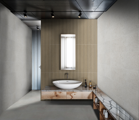 Faianta rectificata tip piatra, Treviso Natural 30x90 cm, bej, finisaj mat [3]