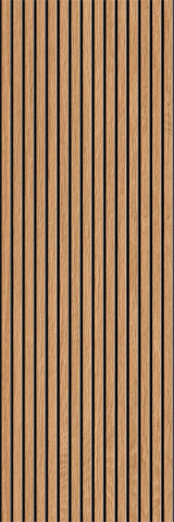 Faianta - Faianta rectificata tip riflaj, Lamas Oak 30x90 cm, maro, finisaj mat