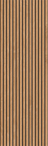 Faianta rectificata tip riflaj, Lamas Oak 30x90 cm, maro, finisaj mat [2]