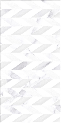 Faianta tip marmura, Pisa Espiga Gris 30x60 cm, alb, finisaj mat [3]