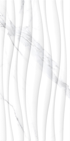 Faianta tip marmura, Livorno Wave Gris 30x60 cm, alb, finisaj lucios [1]