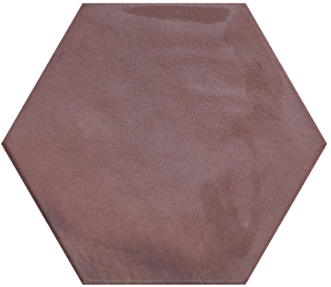 Brick & More - Gresie/Faianta portelanata texturata Moon Garnet Brillo 16x18, rosu-maro, finisaj lucios