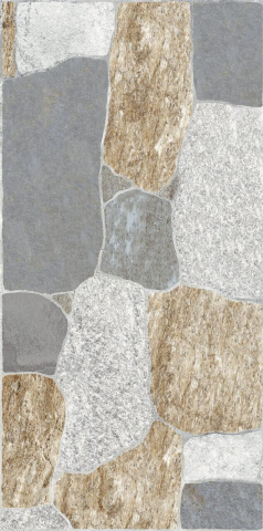 Gresie interior - Gresie portelanata exterior gri Yucatan 8790 tip piatra 30x60 cm