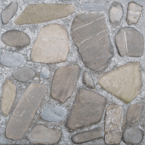 Gresie interior - Gresie portelanata gri ULPIA 7342 model piatra 33,3x33,3 cm