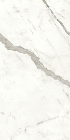 Gresie interior - Gresie portelanata, Marvel Shine Statuario Supremo Matte A4QY 60×120 cm, alb, finisaj mat