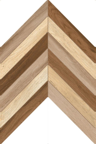 Gresie tip lemn - Gresie portelanata tip parchet Classic Wood Fishbone Mix Motif 943310, 40x60 cm, bej, maro