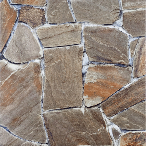 Gresie exterior - Gresie portelanata tip piatra, Country Beige 9375 45x45cm, bej, maro