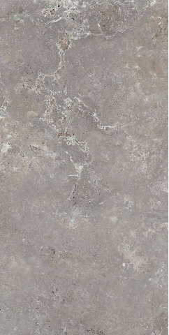 Gresie interior - Gresie rectificata portelanata, tip marmura, SG Gris Travertino Lappato 1. 60x120 cm, gri