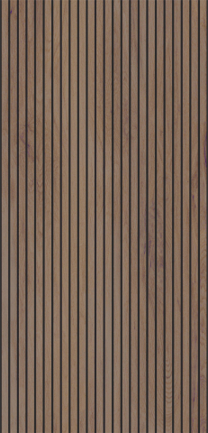 Gresie rectificata portelanata, tip riflaj lemn, Sagano Oak Dark Line 90491011, 60x120 cm, maro, finisaj mat