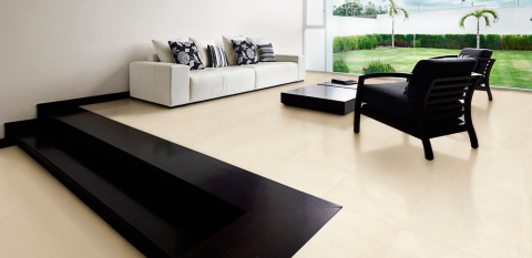 Gresie rectificata tip ciment, Beton Beige 59.6x59.6 cm, bej, finisaj mat [4]