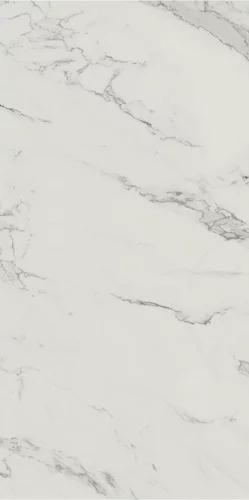 Gresie exterior - Gresie rectificata tip marmura Carrastone White 59.8x119.8, alb, finisaj mat